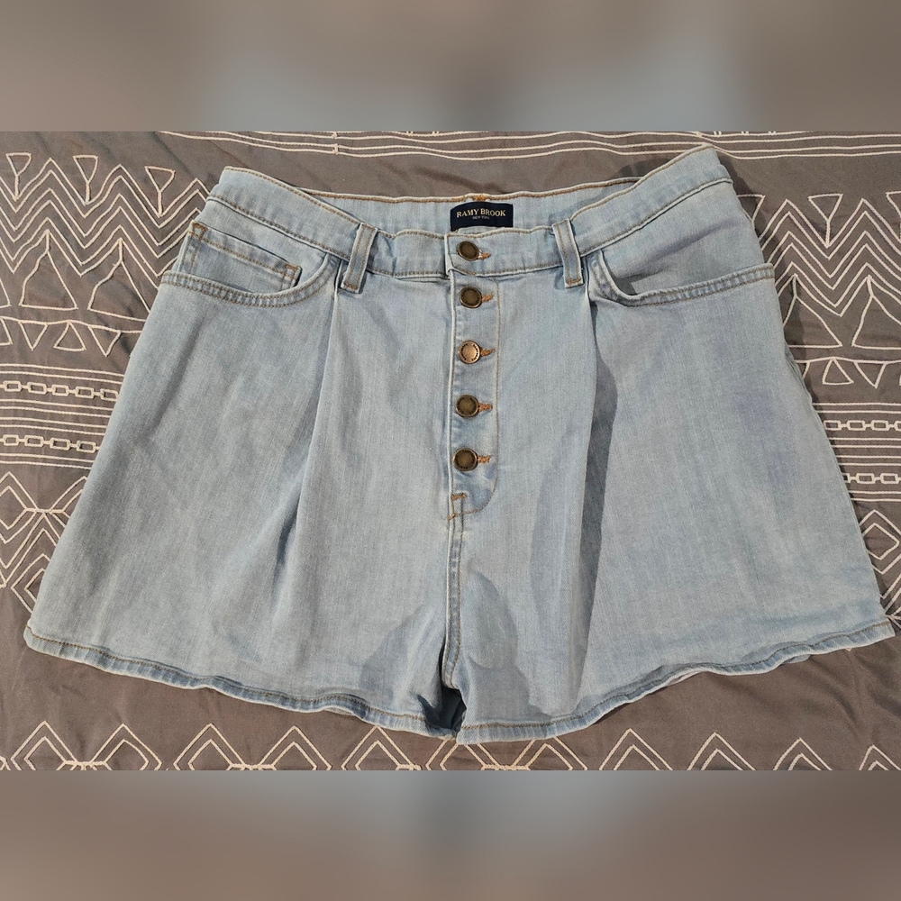 Ramy Brook Matie Denim Shorts Size 31